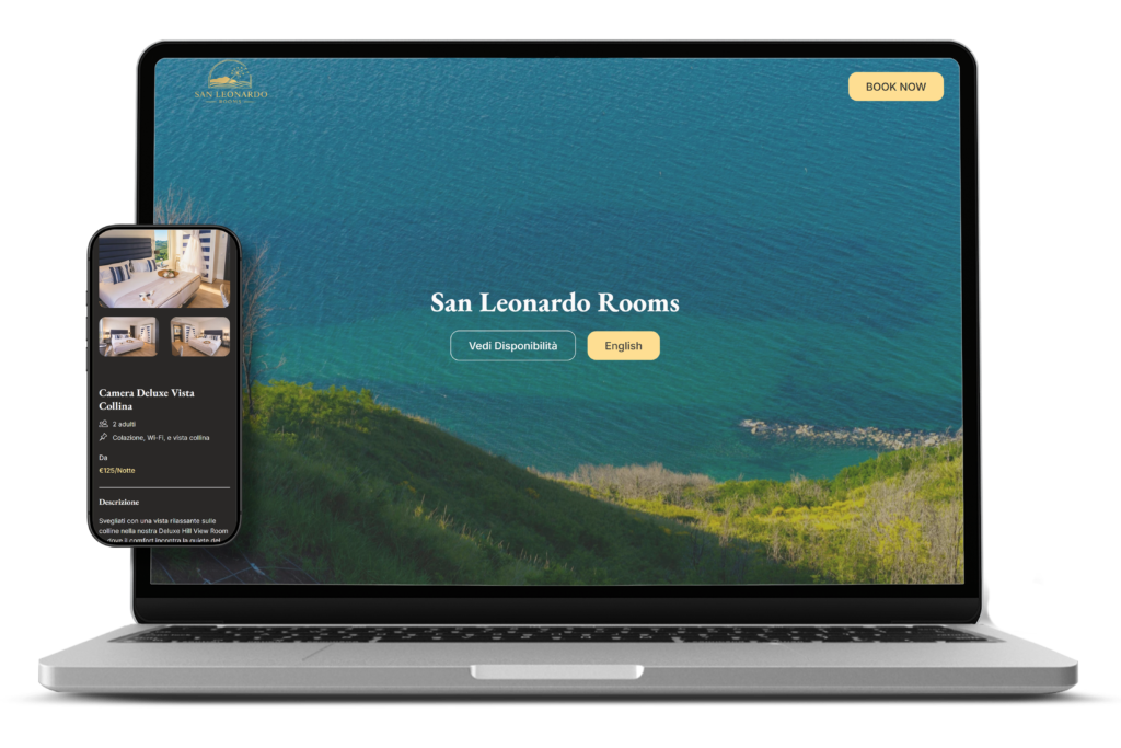 San Leonardo Rooms — sito web e mobile